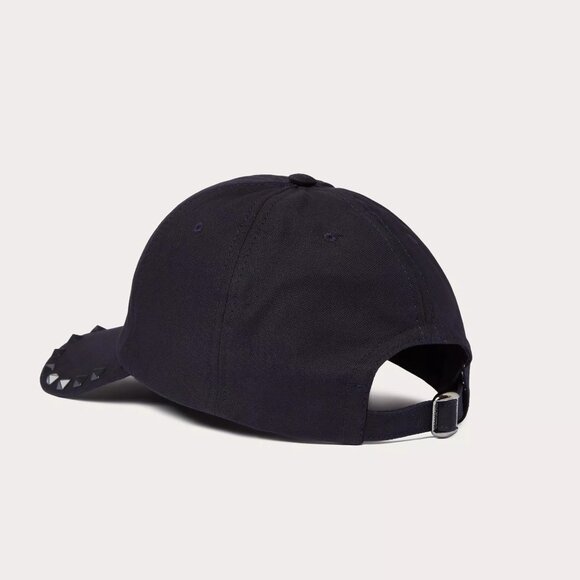 VALENTINO ROCKSTUD COTTON BASEBALL CAP WITH STUD APPLIQUÉ - Picture 8 of 10
